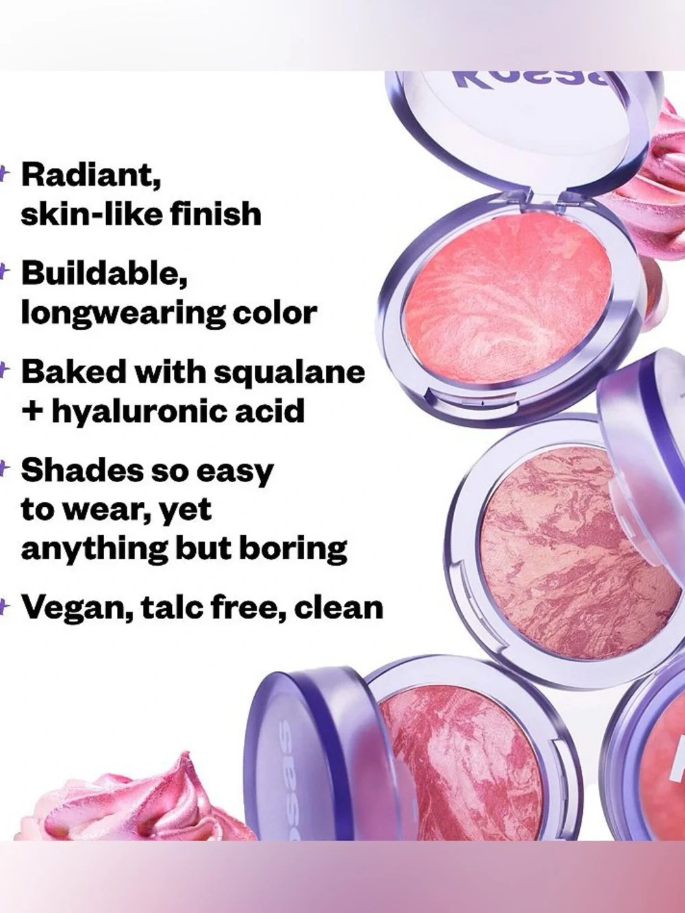 KOSAS BLUSH IS LIFE BAKED TALC-FREE DIMENSIONAL + BRIGHTENING BLUSH;—BLISSED
